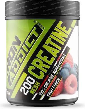100 % Kreatin Monohydrat 200 Mesh – 300 g Fruchtpunsch Iron Addict Labs
