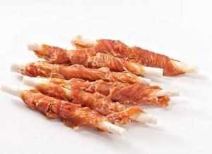 123... Hund dabei! Hähnchenfilet auf Kaurolle 900g, Snack für: Hunde