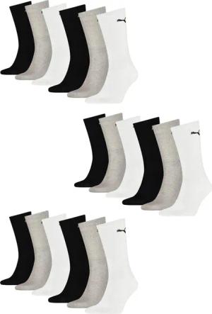 18er PACK Puma Unisex Crew Tennissocken Sportsocken Socken für Damen Herren