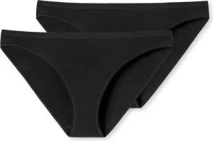 2 Schiesser Minislips mit Bio-Baumwolle - Damen - Gr. 42 - schwarz