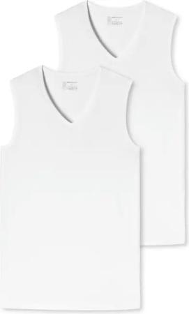 2 Schiesser Tanktops mit Bio-Baumwolle - Herren - Gr. Xxl/8 - weiß