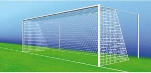 2er-Set Porf 7-a-side Fußballtornetze - 4mm Maschenweite 120mm, Farbe: rot