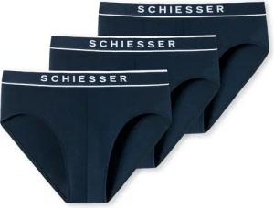3 Schiesser Rio-Slips mit Bio-Baumwolle - Herren - Gr. M/5 - dunkelblau