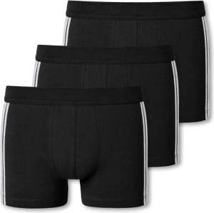 3 Schiesser Shorts - Herren - Gr. L/6 - schwarz