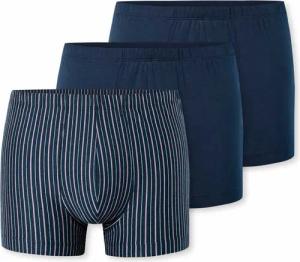 3 Schiesser Shorts - Herren - Gr. S/4 - dunkelblau/gestreift