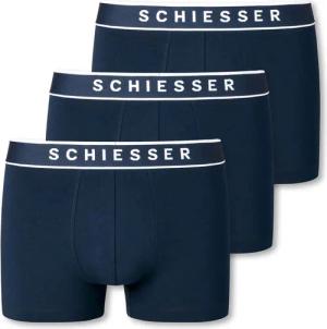 3 Schiesser Shorts mit Bio-Baumwolle - Herren - Gr. L/6 - dunkelblau