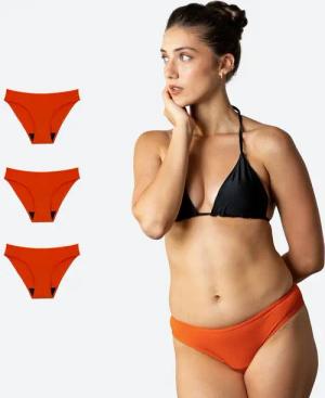 3 Stk. Perioden-Bikini Klassisch Orange Moderater Fluss