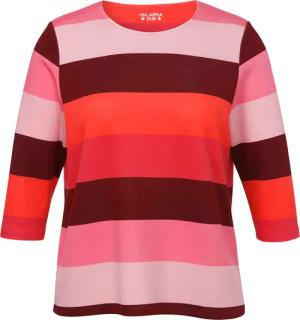 3/4-Arm Sweatshirt mit Blockstreifen