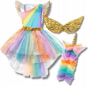 4BABY Kostüm Einzigartiges Einhorn Prinzessin Kostüm Set (Größe 98-110)