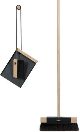 4betterdays Kehrset - Kehrbesen L 1,35 m & Kehrblech mit Handfeger | aus Eiche und Rosshaar