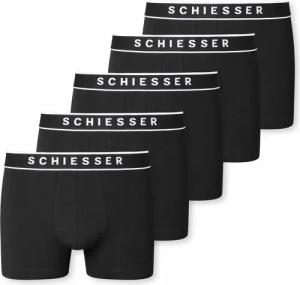 5 Schiesser Shorts - Herren - Gr. L/6 - schwarz
