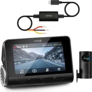 70mai Dashcam Auto A810S 4K HDR, mit STARVIS 2 IMX678 Bildsensor, ADAS Dashcam (4K Ultra HD, WLAN (Wi-Fi), GPS, Super Nachtsicht, 3,0" Bildschirm, G-Sensor, Superkondensator)