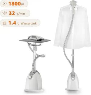 7MAGIC Dampfbügeleisen All-In-One Dampfglätter, 1800,00 W, Vertikale Dampfbügelstation 1,4L Tank, 32 g/Min.extra Dampfstoß