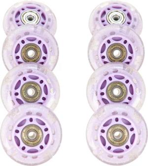 8x Leuchtende LED-Räder + Lager für Etta PU-Rollen