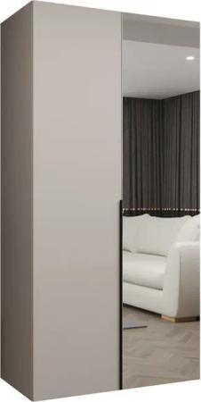 ABIKS MÖBEL Drehtürenschrank ALICANTE 2 Schlafzimmerschrank mit Kleiderstange und Regalen