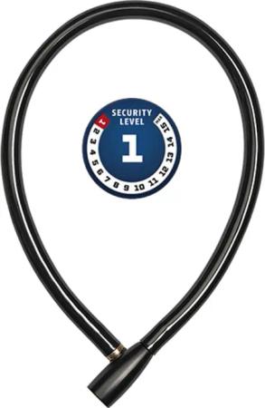 Abus Kabelschloss 3406K/55 Stahl, L=550mm, Ø=6mm, schwarz