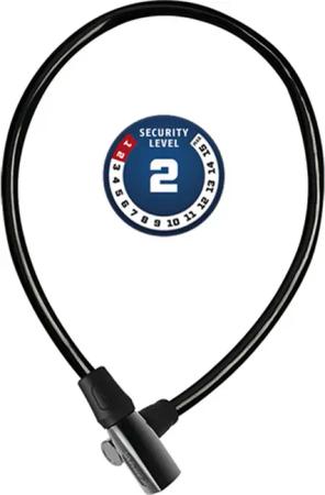 Abus Kabelschloss 4408K/65 Stahl, L=650mm, Ø=8mm, schwarz
