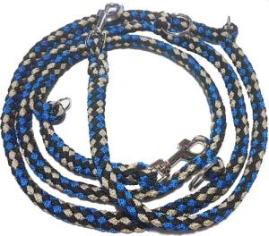 Activity4Dogs Hundeleine große Hunde bis 60 kg, mehrfarbig geflochten, 4-fach verstellbar, 3 m, auch als Doppelleine für 2 Hunde, Premium Qualität aus Deutschland