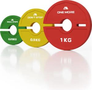 Add-on Flex Plates | Colored SET | Vollgummi Add On Plates | Drei Gewichtsstufen