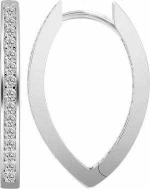 Adelia´s Paar Creolen Damen Creolen aus 925 Sterling Silber und Zirkonia