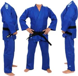 adidas Judo-Anzug "Training" blau/weiße Streifen, J500B