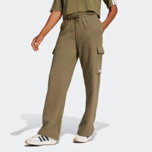 adidas Sportswear Sporthose W LIN FL CARGO (1-tlg) Cargohose mit flauschiger Innenseite, regulär geschnitten, hoher Bund