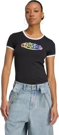 Adidas X Jeremy Scott Graphic Damen T-Shirts - Schwarz - Größe 34 - Baumwoll-Jersey