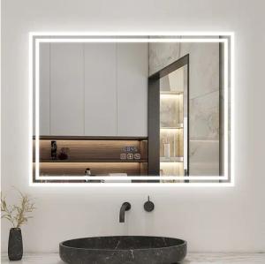 Aica Sanitär Badspiegel Badspiegel mit Beleuchtung Wandspiegel Badezimmerspiegel Beschlagfrei