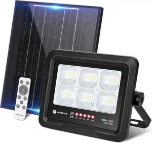 Aigostar Flutlichtstrahler Solarstrahler Außen Mit Fernbedienung LED Strahler Außen Solar, IP65, LED fest integriert, Tageslichtweiß