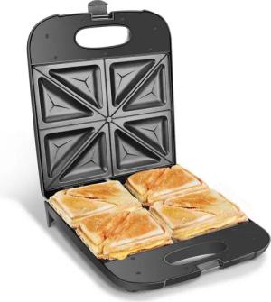 Aigostar Sandwichmaker Sandwichmaker XXL, 1400W, Automatische Temperaturregelung, Sandwichmaker XXL, 1400W, Automatische Temperaturregelung