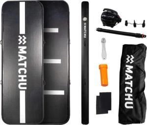 Airtrack 3 Meter mit elektrischer Pumpe - Aufblasbare Gymnastikmatte - Turnmatte