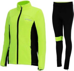Airtracks Fahrradhose Damen Winter Radtrikot Set (Softshell Fahrradjacke + Thermo Fahrradhose Lang, optimal für die kalte Jahreszeit) Herbst-Winter » S M L Xl XXL XXXL «