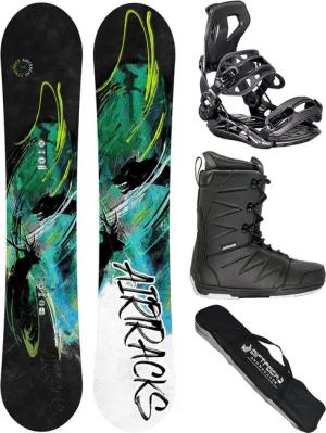 Airtracks Snowboard Set Stronger Zero Flat Rocker Wide » Mod. 25 (Snowboardset Stronger Rocker+Bindung Master+Boots+Bag, 4 St., 4er Pack), Board + Bindung Master + Boots + SB Bag / 156 159 163 165 cm