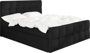 A&J MöbelLand GmbH Boxspringbett BERG mit 2 Bettkästen und Topper. (Boxspringbett mit Bettkasten und gepolstertem Kopfteil. Inclusiv Topper !, TOP ANGEBOT), Länge 216 cm Höhe 106 cm