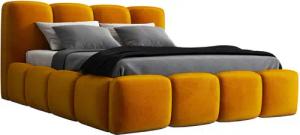 A&J MöbelLand GmbH Polsterbett DONA-OM mit Lattenrost und Bettkasten. (Bett mit Kopfteil. Lattenrost und Bettkasten Inclusive! Viele Varianten zur Auswahl – wählen Sie Größe und Farbe!, TOP ANGEBOT), Länge: 220 cm Höhe Kopfteil: 100 cm