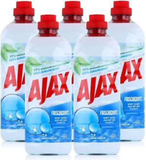 AJAX Ajax Allzweckreiniger Reine Frische 1 Liter - Bodenreiniger (5er Pack) Allzweckreiniger