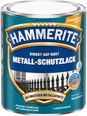 Akzo Nobel Metallschutzlack AKZO NOBEL 5134937 (Hammerite) Metall-Schutzlack, Schwarz matt 750ml