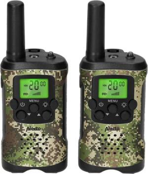 Alecto Walkie Talkie FR115CAMO, (Set, 1-St., 2er Set), 5km Reichweite, 24h Standby, Taschenlampe, 8 Kanäle, in 5 Farbsets