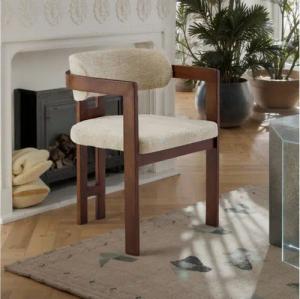 alesvelt Esszimmerstuhl Gepolsterte Esszimmerstuhl EVE mit Armlehne in Cappuccino (2er/4er/6er -Set)