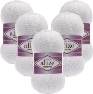Alize 5 x ALIZE Cotton Gold Häkelwolle, 330 m, Handstrickgarn,Premium Wolle, Amigurumi