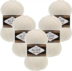 Alize 5 x ALIZE Lanagold Häkelwolle, 240 m, Handstrickgarn,Yarn,Strickgarn,Häkeln