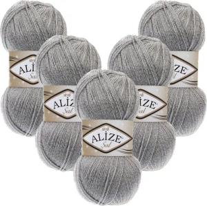 Alize 5 x ALIZE Sal Sim Häkelwolle, 460 m, Glitzerwolle,Häkeln,Stricken,Metallic