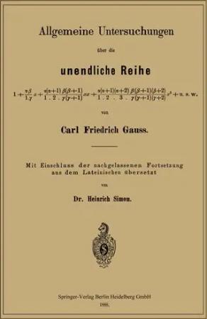 Allgemeine Untersuchungen über die unendliche Reihe