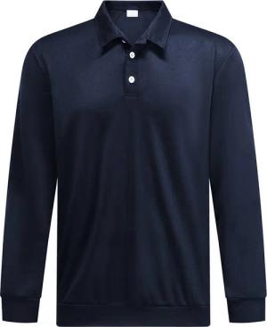 Allthemen Poloshirt Regular Fit Langarm-Poloshirt mit Polokragen