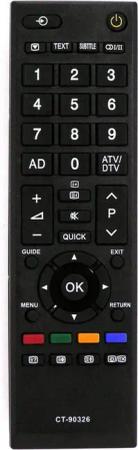 Alltro Ersatz Fernbedienung für Toshiba TV CT-90326 / CT90326 / Fernbedienung