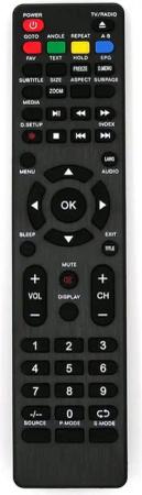 Alltro Ersatz TV Fernbedienung (für JTC DVX4 (DVB-PM14009HCATS)