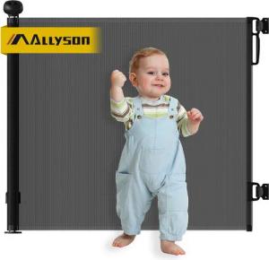 Allyson Treppenschutzgitter Türschutzgitter Ausziehbar - Tür- Treppengitter für Kinder & Haustiere, sicher, stabil und einfach zu montieren, passend für Türen und Treppen