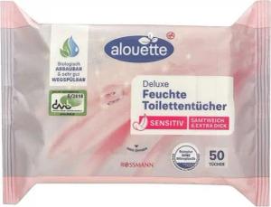 alouette feuchtes Toilettenpapier sensitiv Deluxe, extra dick mit Pflegelotion