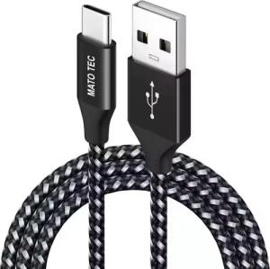 Alpha Electronics USB C Datenkabel SCHNELL Ladekabel für Samsung usw.- mehrere Längen USB-Kabel, USB-C, USB Typ A (300 cm), Schwarz, Rot, Silber, Blau