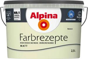 Alpina Wandfarbe Alpina Farbrezepte: einfach erholt - Grün- & Grautöne